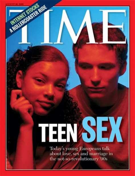 Time Magazine Cover Teen Sex Aug 16 1999 Teenagers Sex Marriage Europe Young Couple