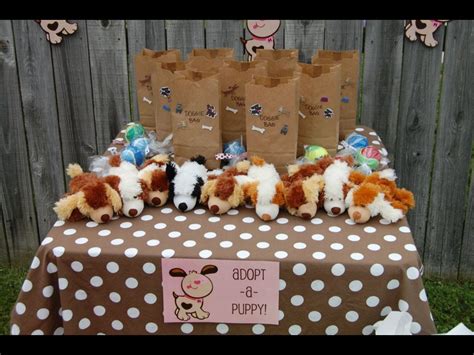 1st Birthday Puppy Party Dog Party Party Favors Adopt A Puppy