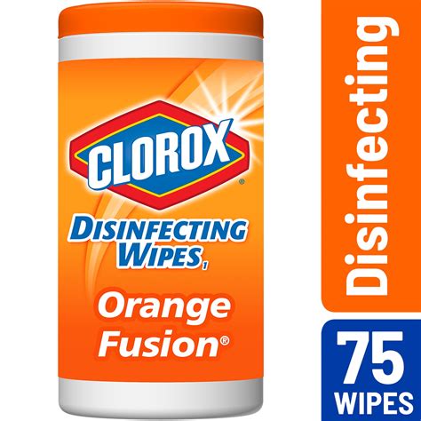clorox disinfecting wipes bleach free cleaning wipes orange fusion 75 ct