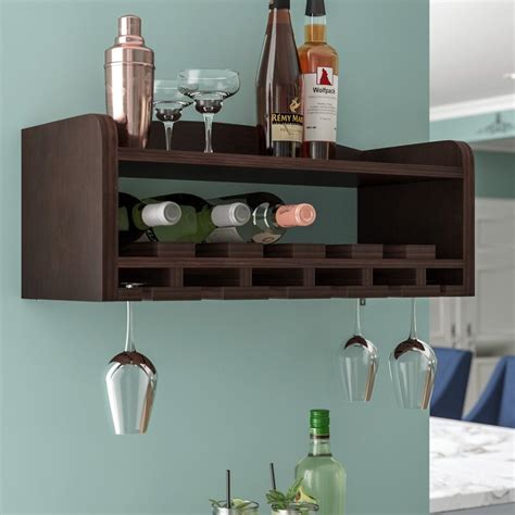 Huge selection of racks & cabinets in stock now. Darby Home Co McLeansboro 6 Bottle Wall Mounted Wine Rack ...