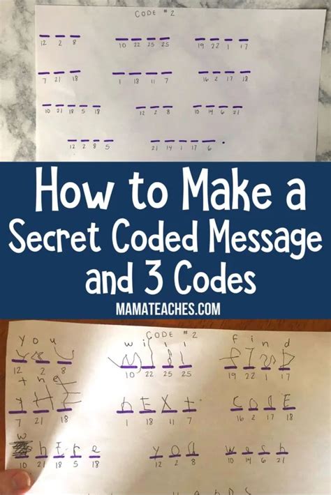 How To Make A Secret Coded Message And 3 Codes