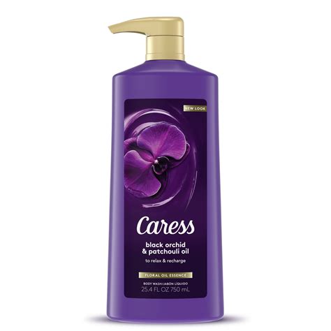 Caress Body Wash With Pump Black Orchid And Patchouli Oil 254 Oz