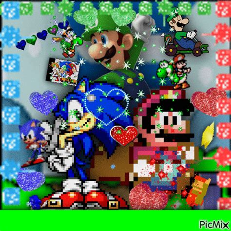 Sonic Mario Luigi GIF Animado Gratis PicMix