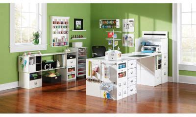Shop craft storage items at hsn today. Love this desk set up using Michael's Recollections cube ...