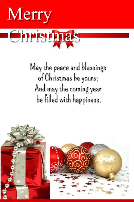 Christmas Greetings Template Postermywall