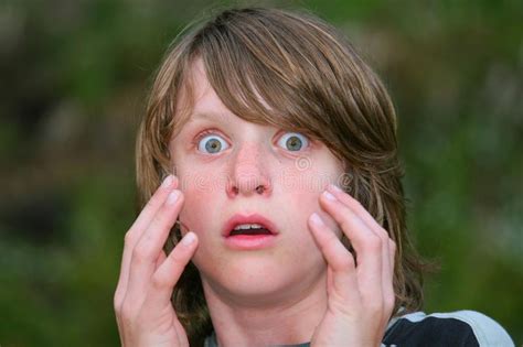 Scared Boy Stock Images Image 13456444
