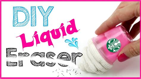 Diy Crafts Diy Liquid Starbucks Eraser School Supply