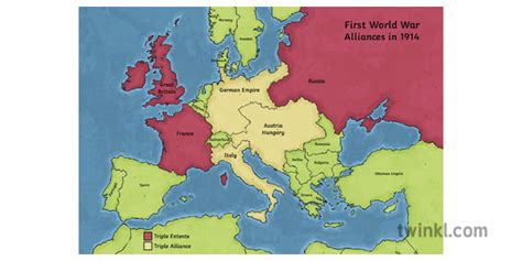 Map Of World War I Alliances Interactive Map