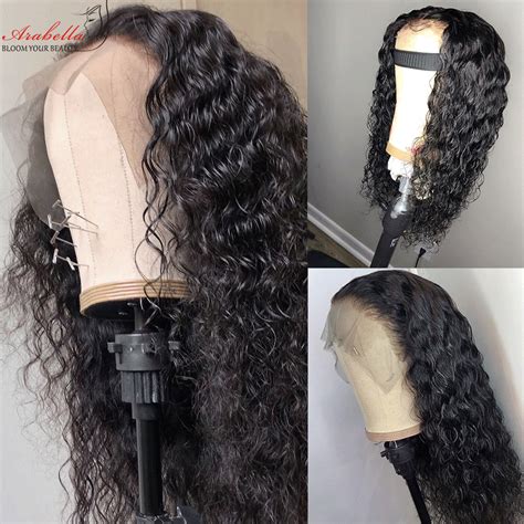 Arabella Human Hair Wigs Water Wave 13x4 Inch Lace Frontal Wig 210 De