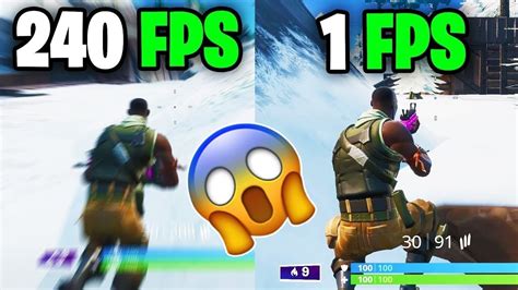 Playing FORTNITE 1 FPS to 240 FPS | GAME - YouTube