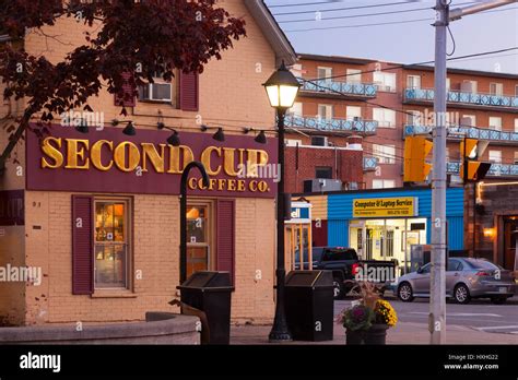 A Second Cup Coffee Shop In Downtown Port Credit Mississauga Ontario