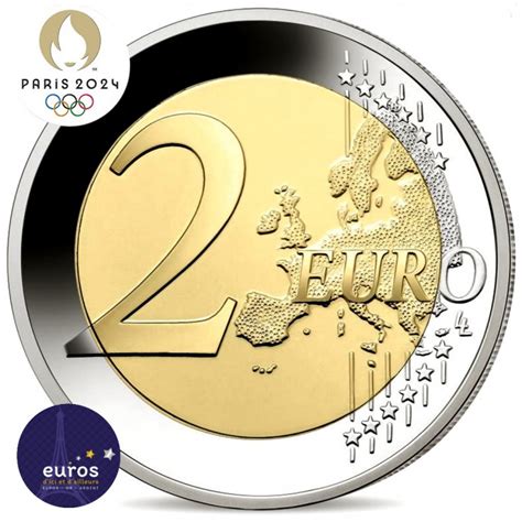 2 Euros Commémorative France 2021 Jeux Olympiques Paris 2024