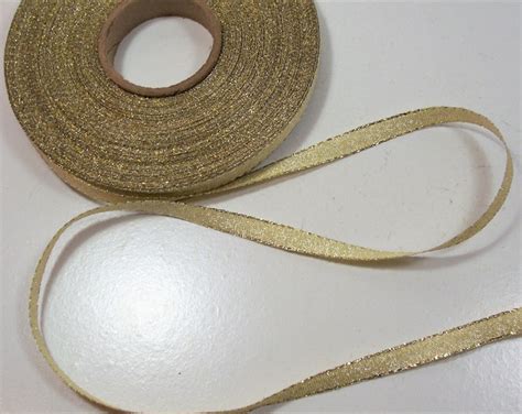 Gold Ribbon Metallic Gold Ribbon 38 Inch Wide X 10 Yards Etsy