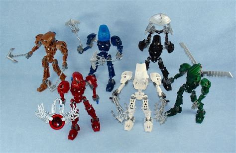 2004 Lego Bionicle Toa Metru Nui 8601 8606 Complete With All Weapons