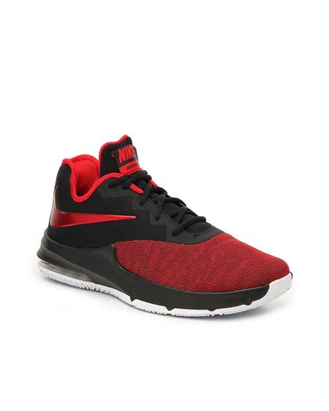 Nike Synthetic Air Max Infuriate 3 Basketball Shoe In Black Red Red For Men Lyst