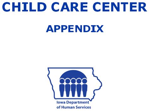 Iowa Dhs Forms For Child Care Center Licensing And Approval Childcare