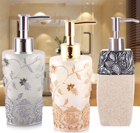 Newyearyear European Resin Liquid Soap Dispensers Emulsion Bottles