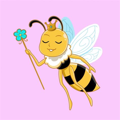 Illustration Of Queen Bee Premium Vector