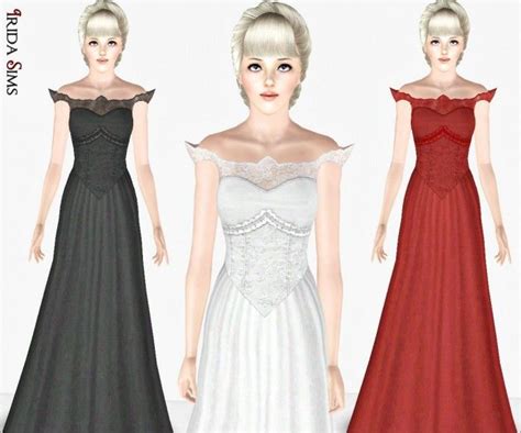 Irida Sims3 Dress 17 By Irida Sims 3 Downloads Cc Caboodle Dresses