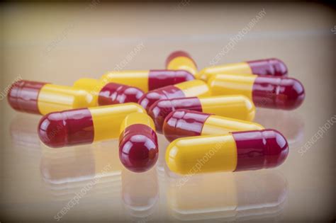 Red And Yellow Capsules Stock Image F0371237 Science Photo Library