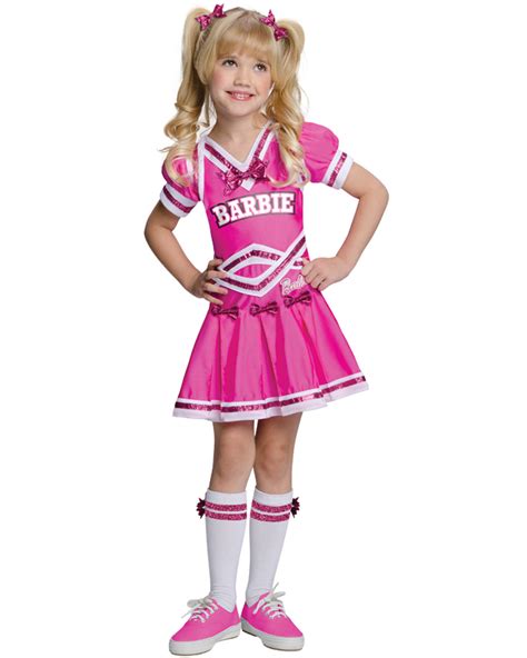 Ck513 Barbie Cheerleader Pink Girls Sports Fancy Dress Up Halloween