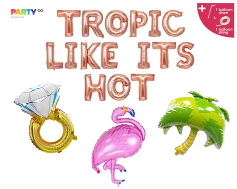 Tropic Like Its Hot Banner Tropical Bachelorette Party Etsy