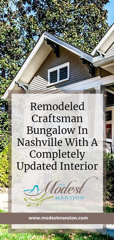 Remodeled Craftsman Bungalow In Nashville With A Completely Updated
