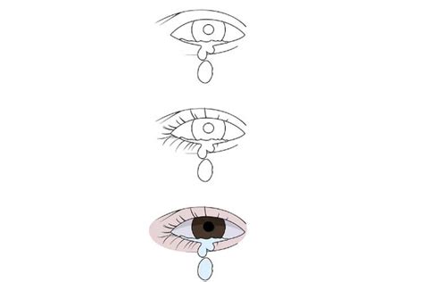 How To Draw Tears In Paper Step By Step Easy And Simply