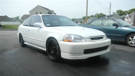Ma 1997 Civic Ex Coupe White With 98 Ctr Front Bumper Honda Tech