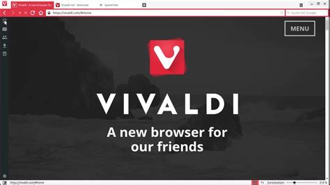 Vivaldi Browser Demo Youtube