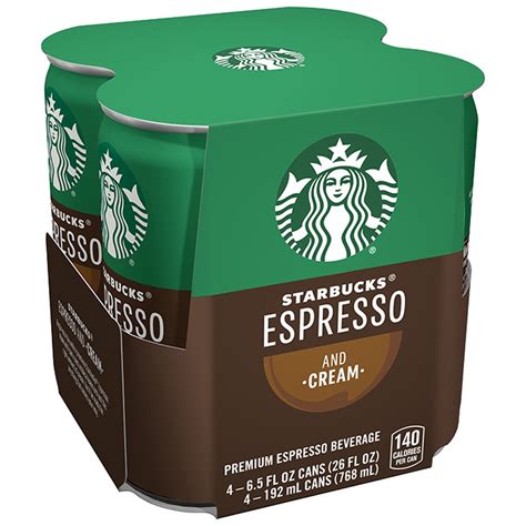 Starbucks Double Shot Espresso And Cream Premium Coffee Drink 65 Oz