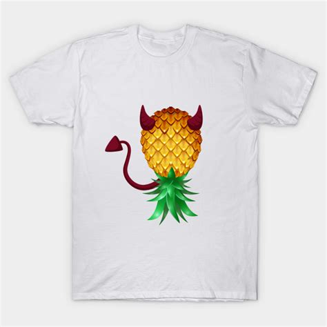 Devil Horn Swinger Upside Down Pineapple Swinger Upside Down Pineapple T Shirt Teepublic