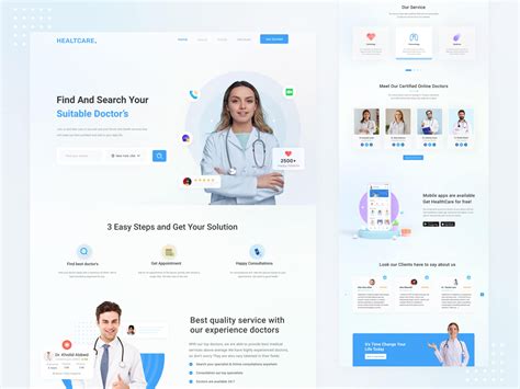 Healthcare Doctor Appointment Website UI Design By MD Sohag Rana On Dribbble