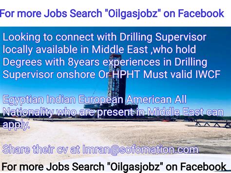 Drilling Supervisor Oiljobia
