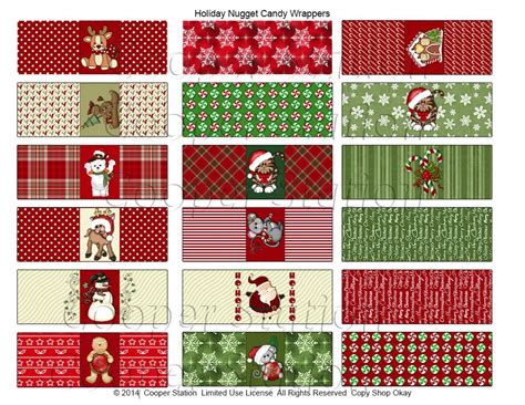 Printable christmas bingo for large groups. Digital Printable Hershey's Nuggets Candy Wrappers | Etsy