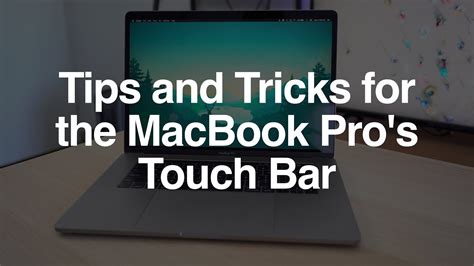 Tips And Tricks For The Macbook Pros Touch Bar Youtube