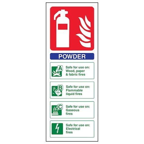 Dry Powder Fire Extinguisher Sign Ref S105 Safety Sign Warehouse