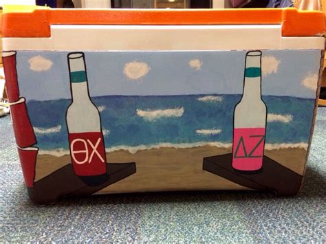 Theta Chi Formal Cooler Beach Scene Formal Cooler Ideas Fraternity