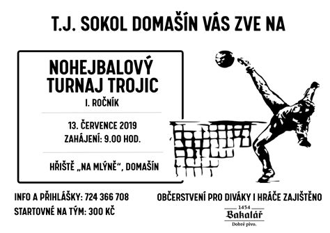 První ročník nohejbalového turnaje trojic v Domašíně DOMAŠÍN