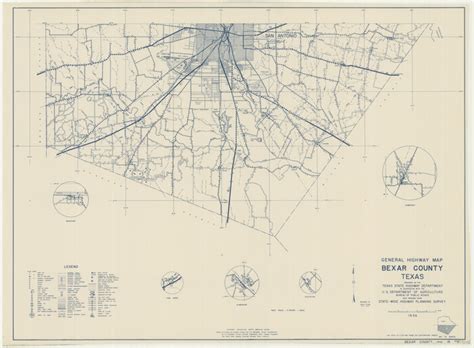 General Highway Map Bexar County Texas 76287 General Highway Map