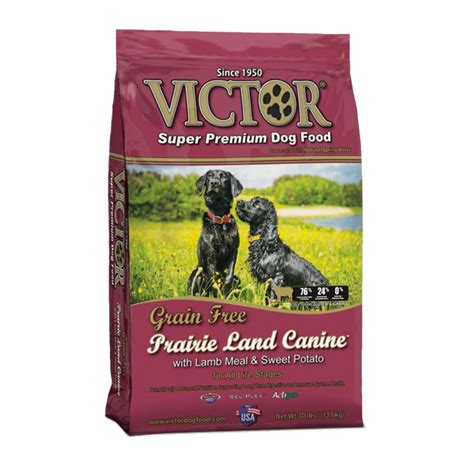 $13.99 ($2.80/lb) only 8 left in stock (more on the way). Victor Grain-Free Prairie Land Canine with Lamb Meal ...