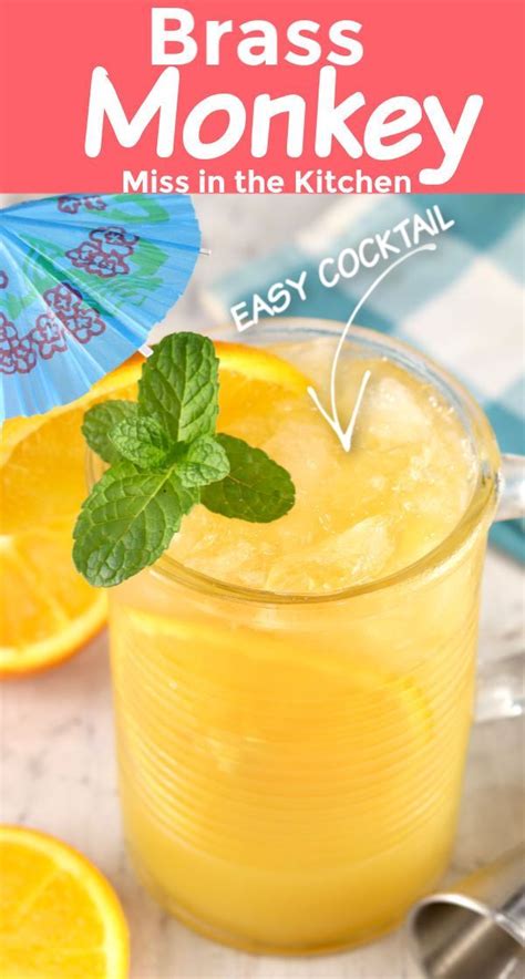 Brass monkey that funky monkey. Brass Monkey Cocktail | Refreshing drinks recipes, Alcohol ...