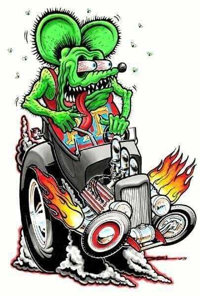 Pin By Eddie Bilger On Hot Rods Rat Fink Hot Rod Tattoo Ed Roth Art