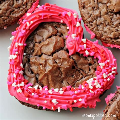 Cute Heart Shaped Brownies Perfect For Valentines Day Mom Spotted