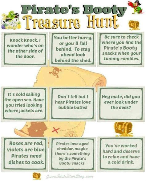 15 Fun Treasure Hunt Clue Ideas