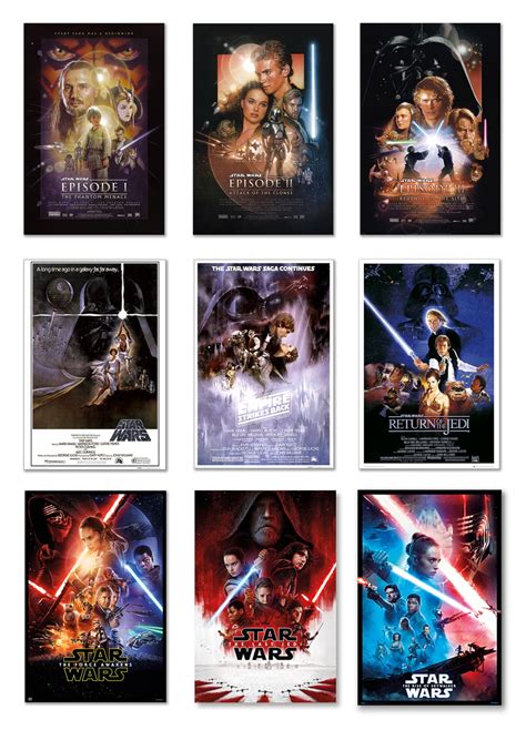 Star Wars Episode I Ix 9 Piece Movie Poster Set Regulars 5 24