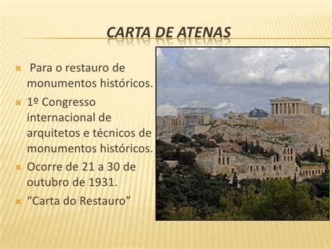 Carta De Atenas Resumen 1931 X Carta De Kulturaupice