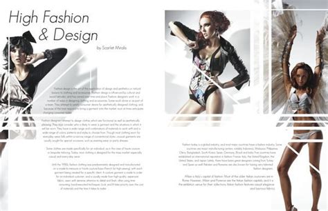 Fashion Magazine Layout Fashion Magazine Typography Fashion Editorial