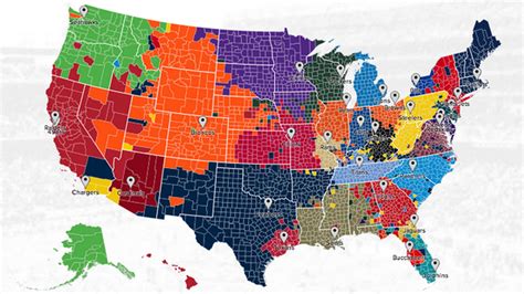 Where did this year's warriors land? Twitter fan map shows you where NFL team fans are coming ...
