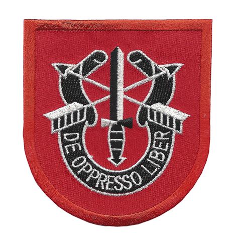 7th Special Forces Group Crest Red 7 Patch Special Forces Patches